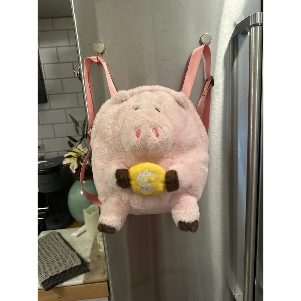 Disney Pixar Toy Story 5 Hamm The Pink Piggy Bank Backpack School Work Accessory